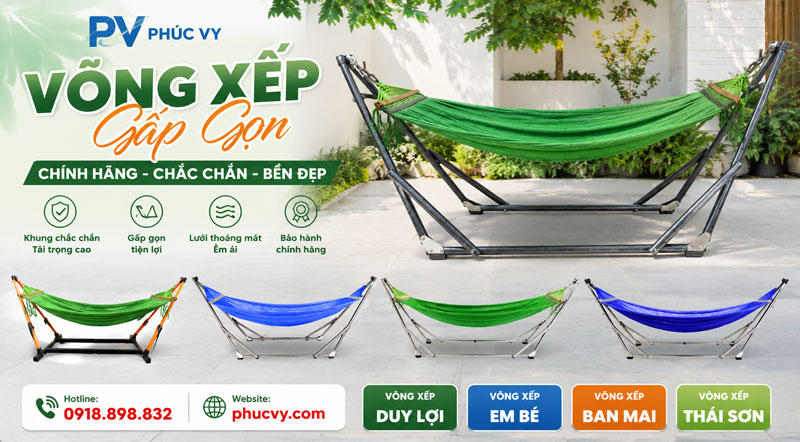Phân Phối các dòng võng xếp gấp gọn chính hãng